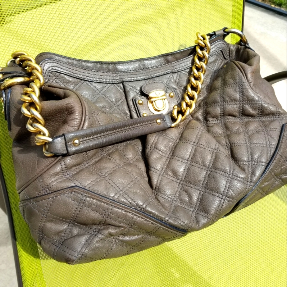 Marc jacobs quilt leather bag,  authentic